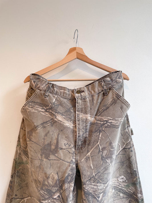 Vintage Union Made Carhartt Realtree Camo Single Knee Pants - Large