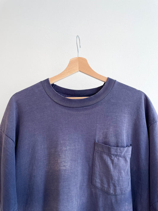 Vintage Faded Distressed Purple Tee - Extra Large