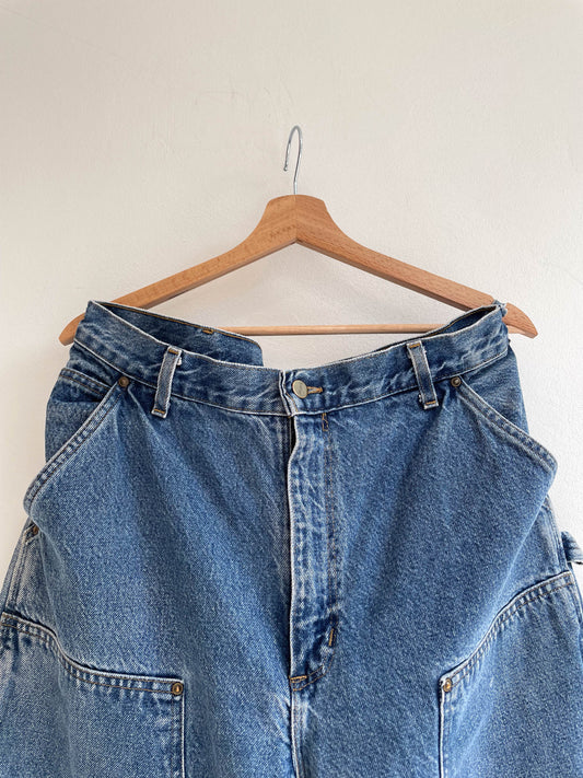 Vintage Carhartt Union Made Denim Double Knees - Extra Large