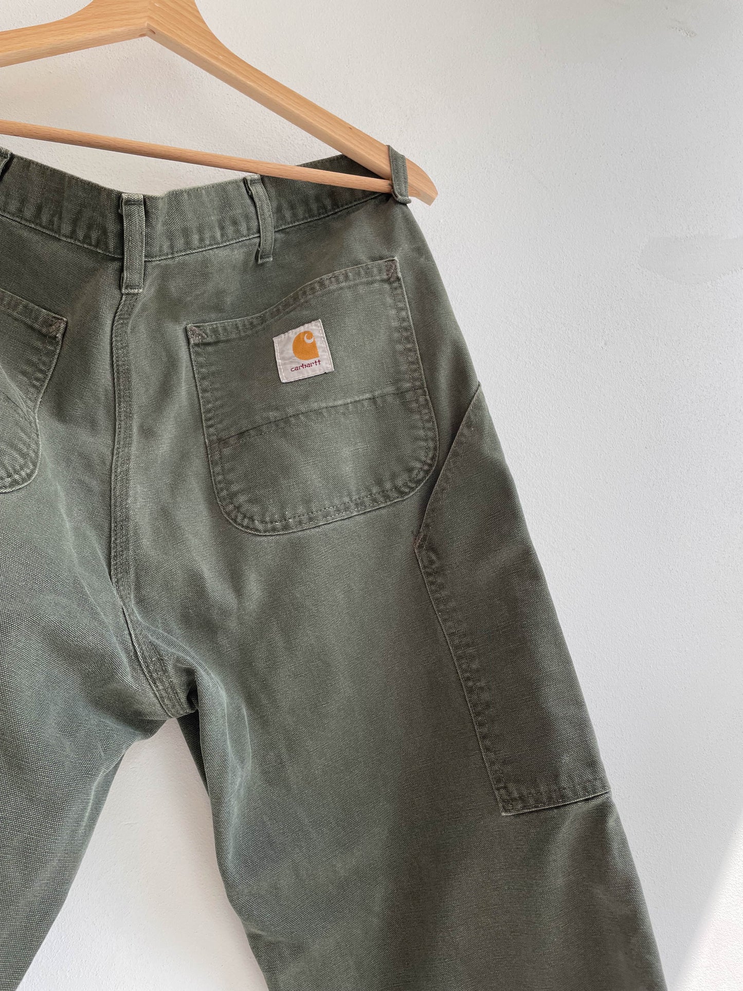 Vintage Green Carhartt Single Side Pocket Single Knee Pants - Extra Large