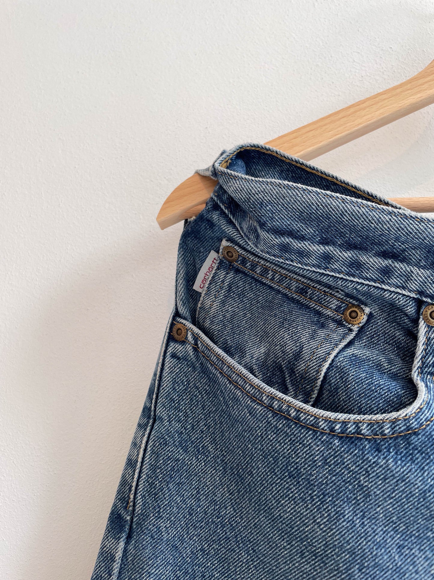 Vintage Carhartt Single Knee Denim Pants - Large
