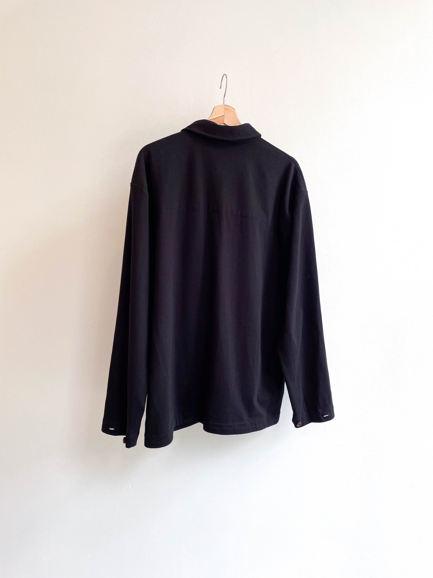 Lemaire Black Two Pocket Overshirt - Large