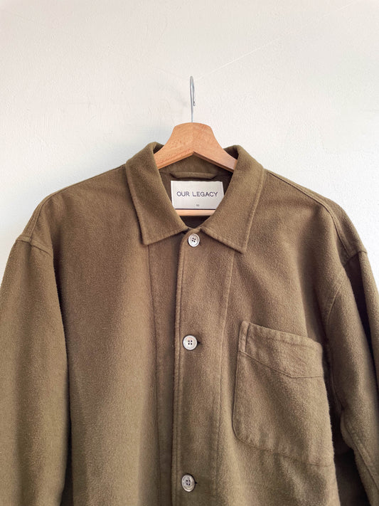 Our Legacy Cotton Overshirt Brown - Large