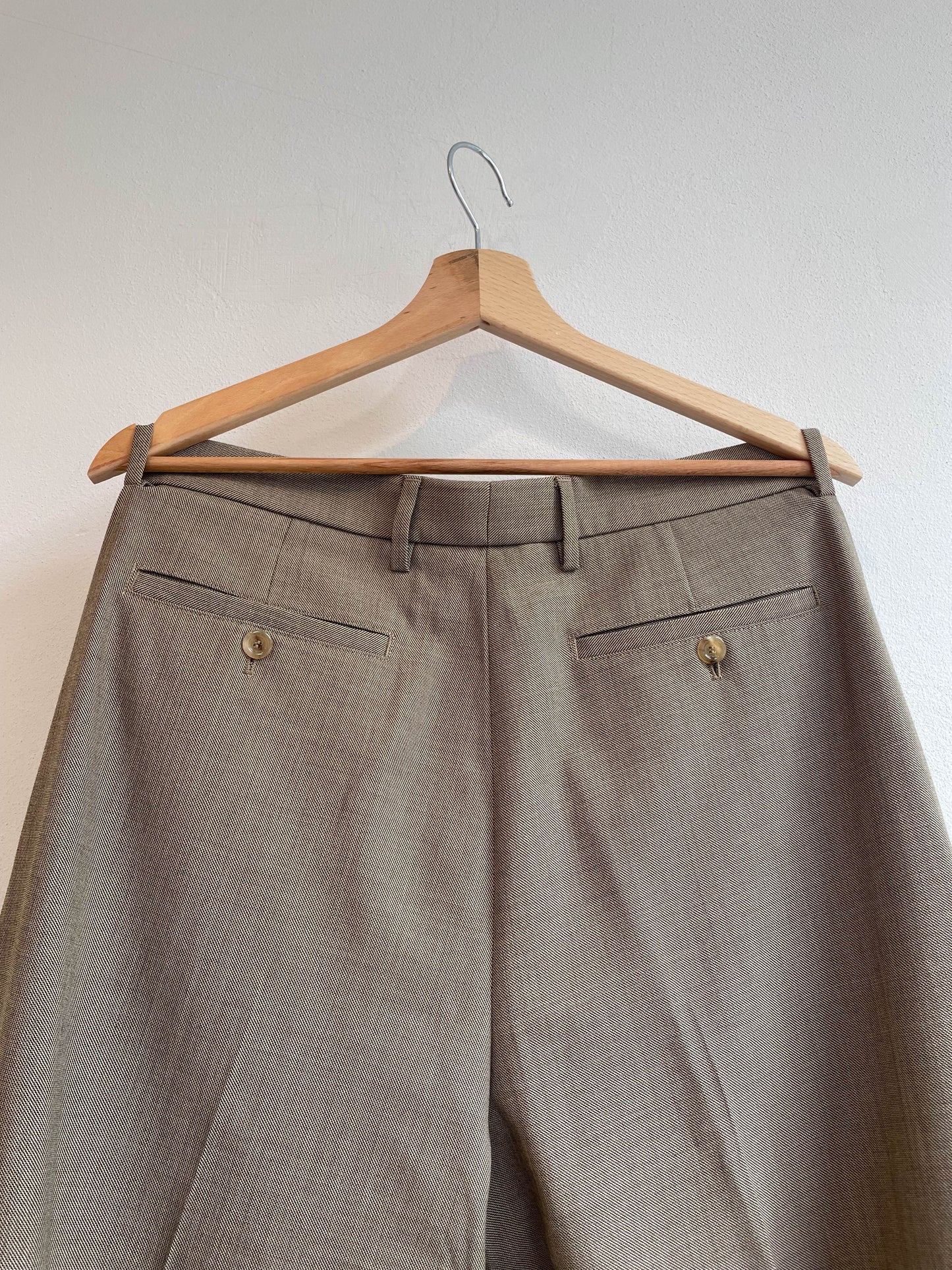 Gucci Wool Herringbone Suit Trousers - Small