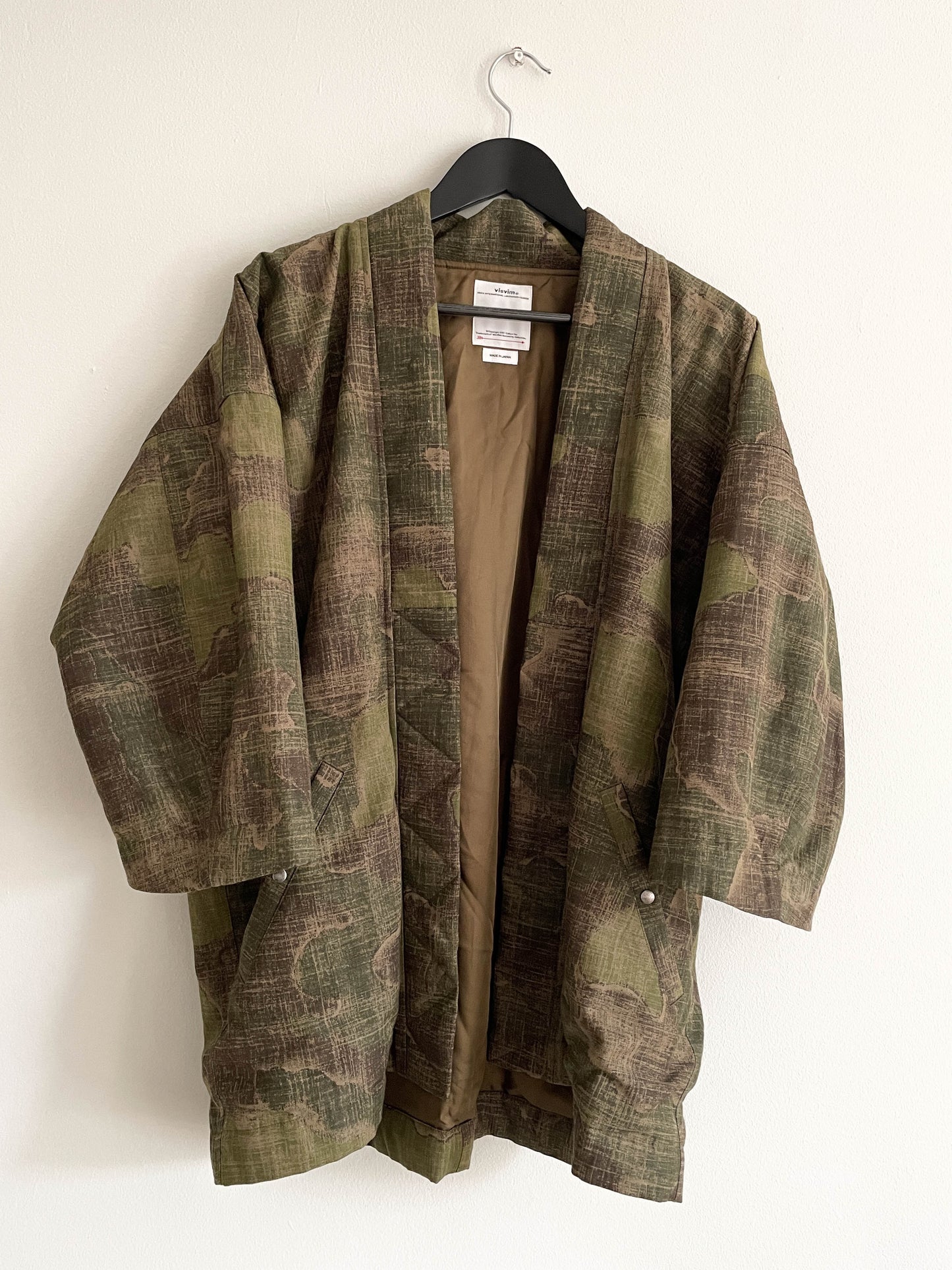 Visvim Sanjuro Kimono Jacket Grey Olive - Medium