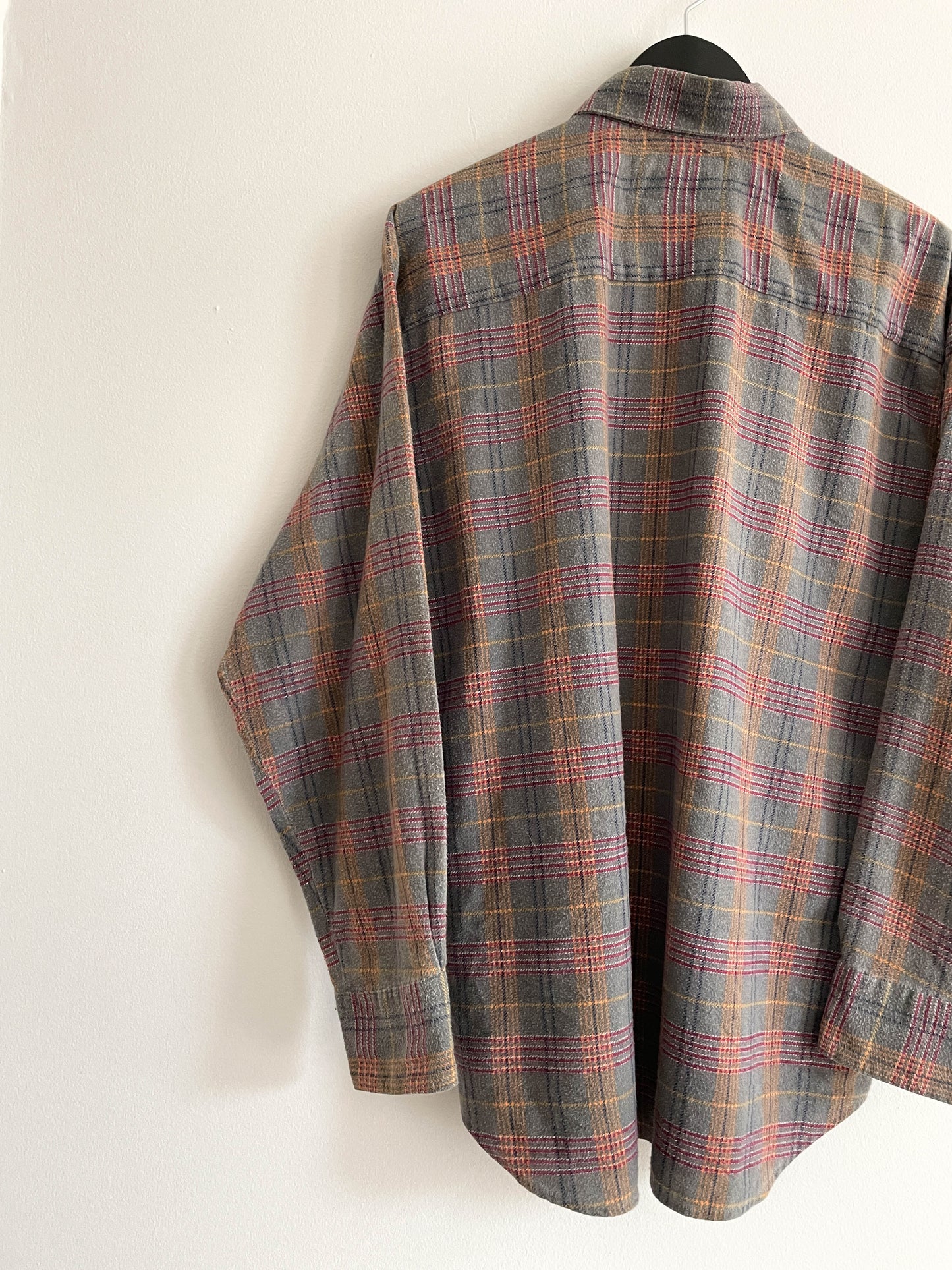 Vintage 1990s Faded Flannel Shirt - Large