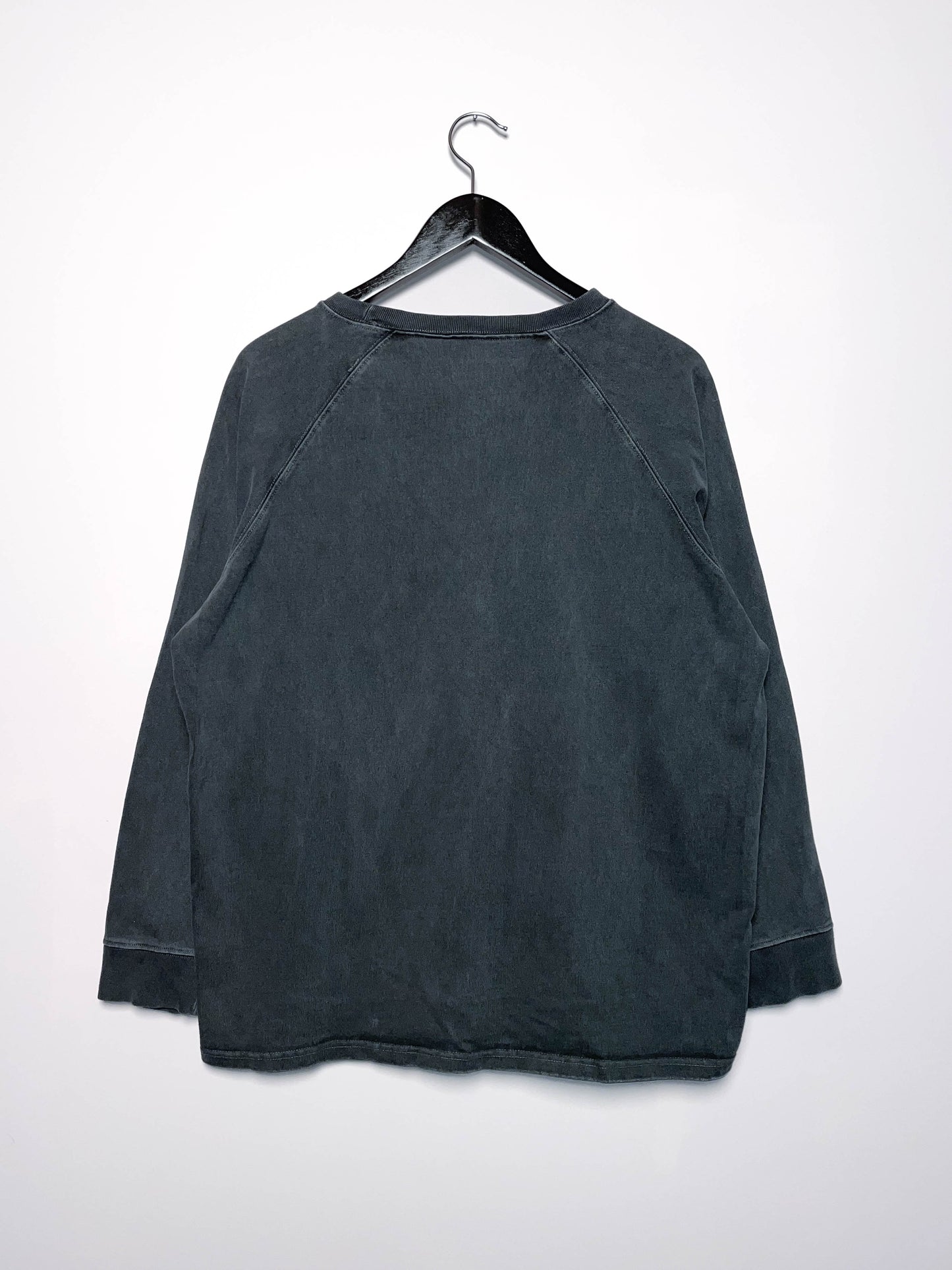 Vintage heavy cotton faded black longsleeve - Medium