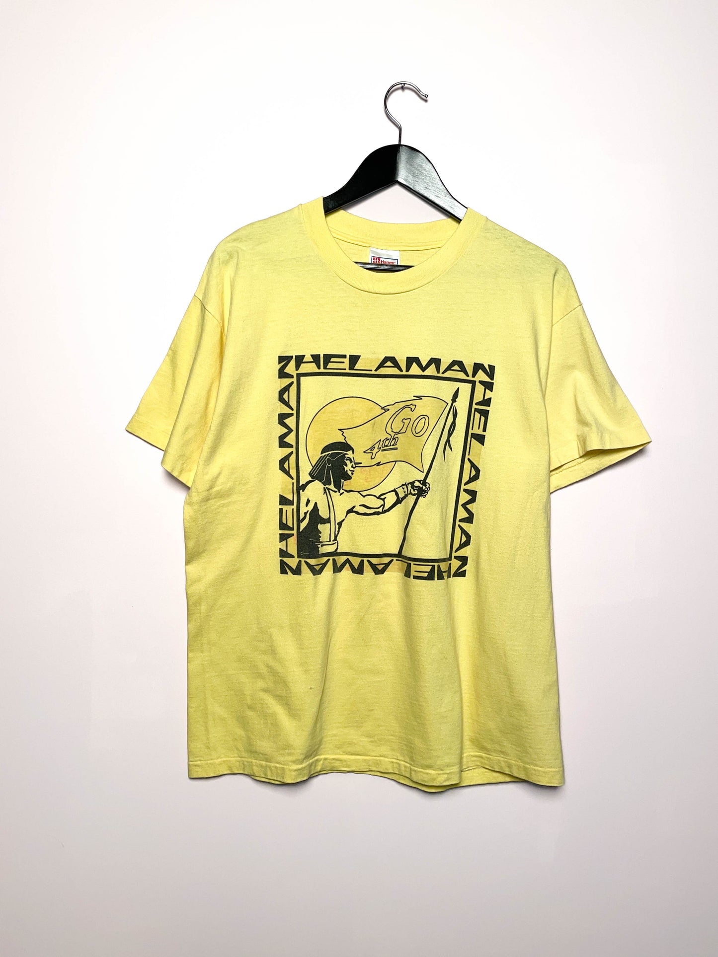 Vintage 1990s Made in U.S.A. 'Helaman' Single Stitch Tee - Large