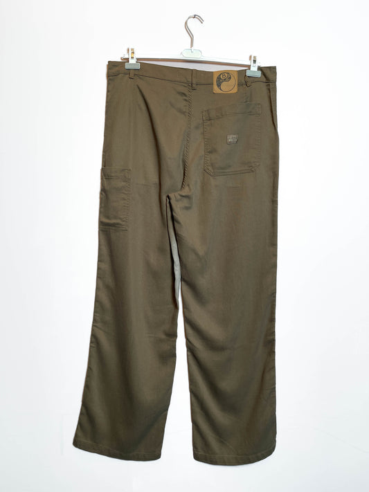 Our Legacy Workshop x Stüssy Olive Cavalry Twill Work Trousers - XL