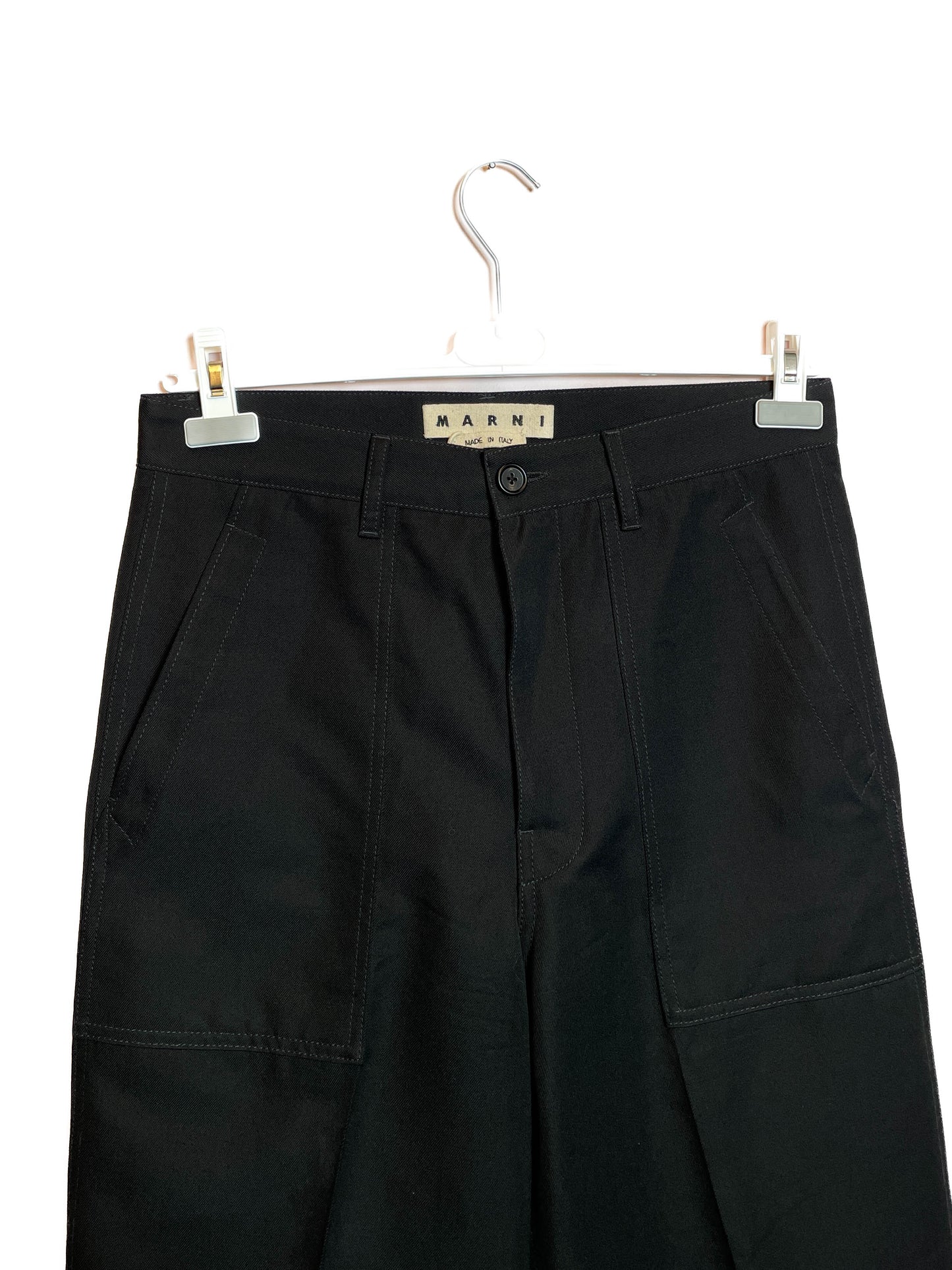Marni Black Fatique Cotton Pants