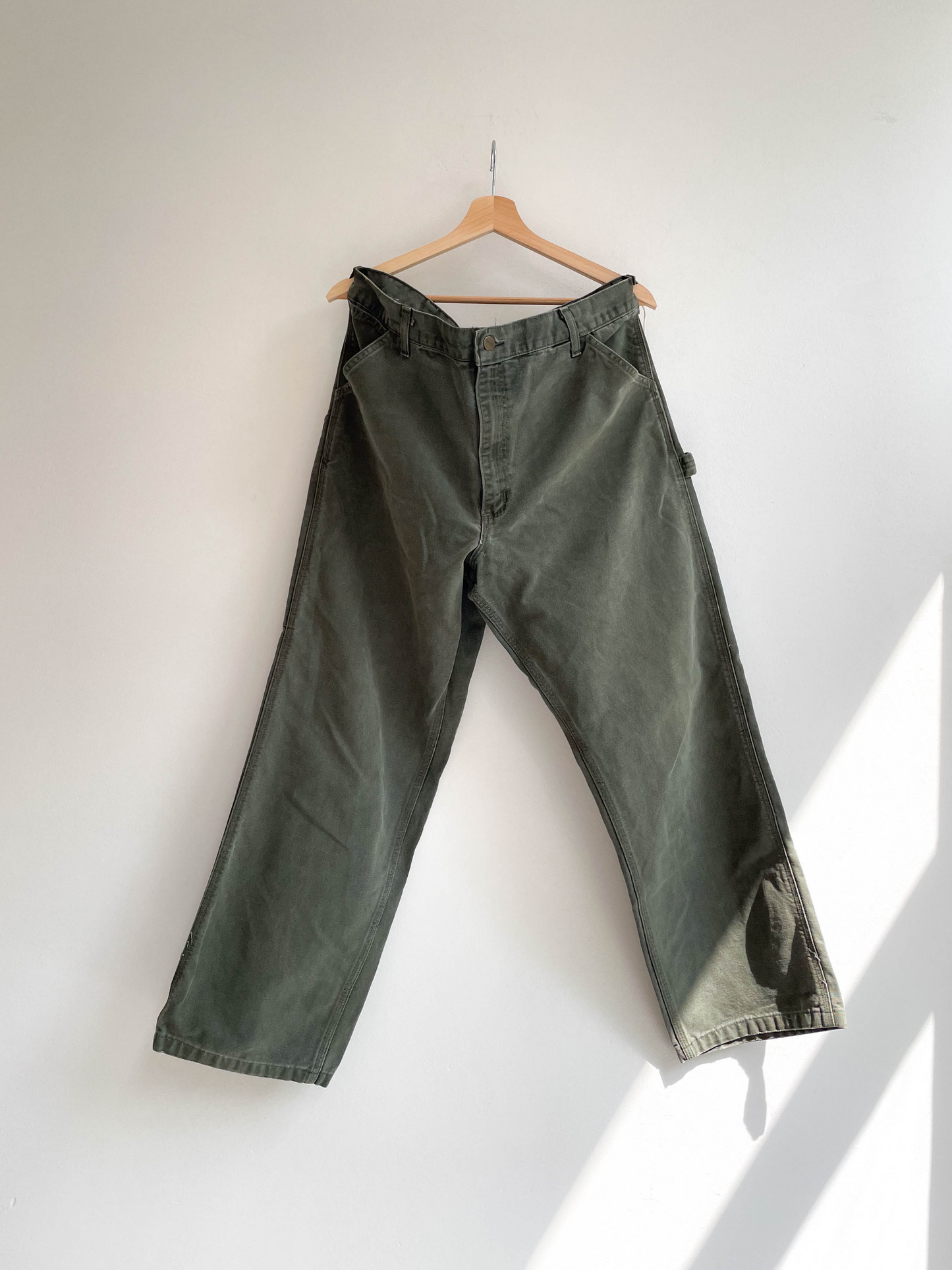 Vintage Green Carhartt Single Side Pocket Single Knee Pants - Extra Large