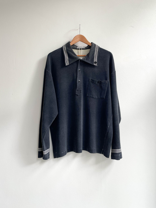 Vintage 1980's Stone Island Polo Sweater - Medium