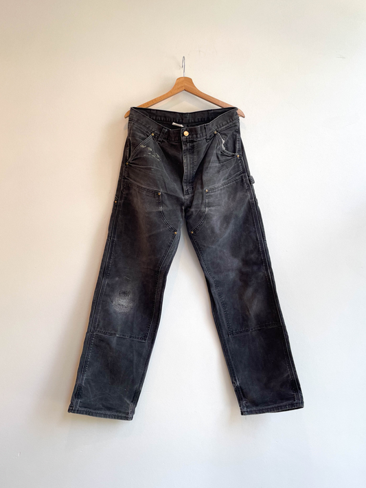 Vintage Distressed Carhartt Union Made Double Knee Pants - Small