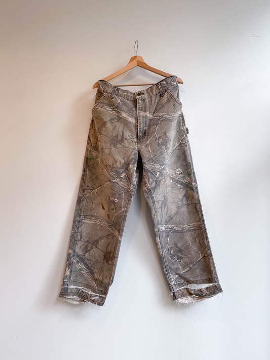 Vintage Union Made Carhartt Realtree Camo Single Knee Pants - Large