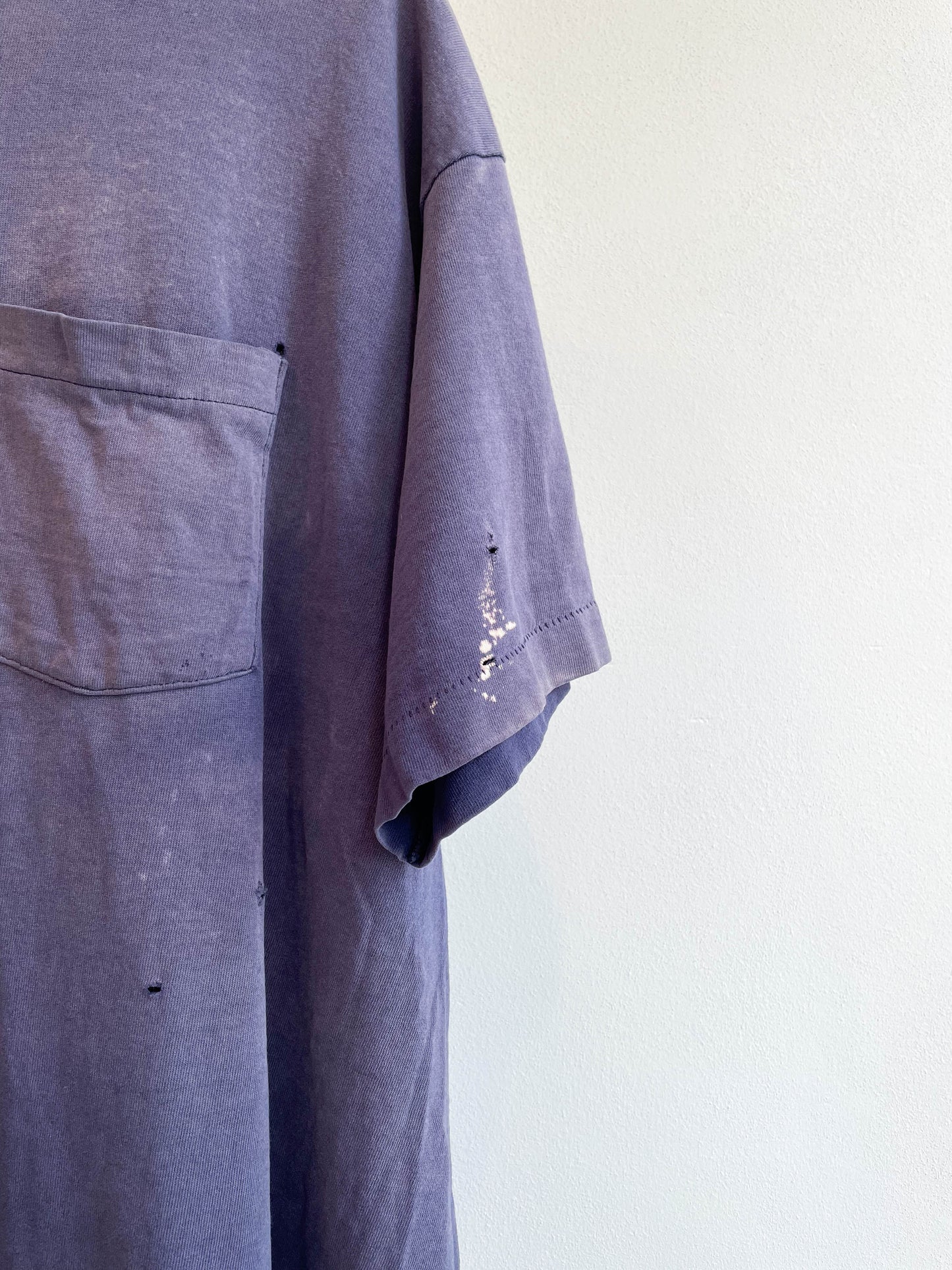 Vintage Faded Distressed Purple Tee - Extra Large