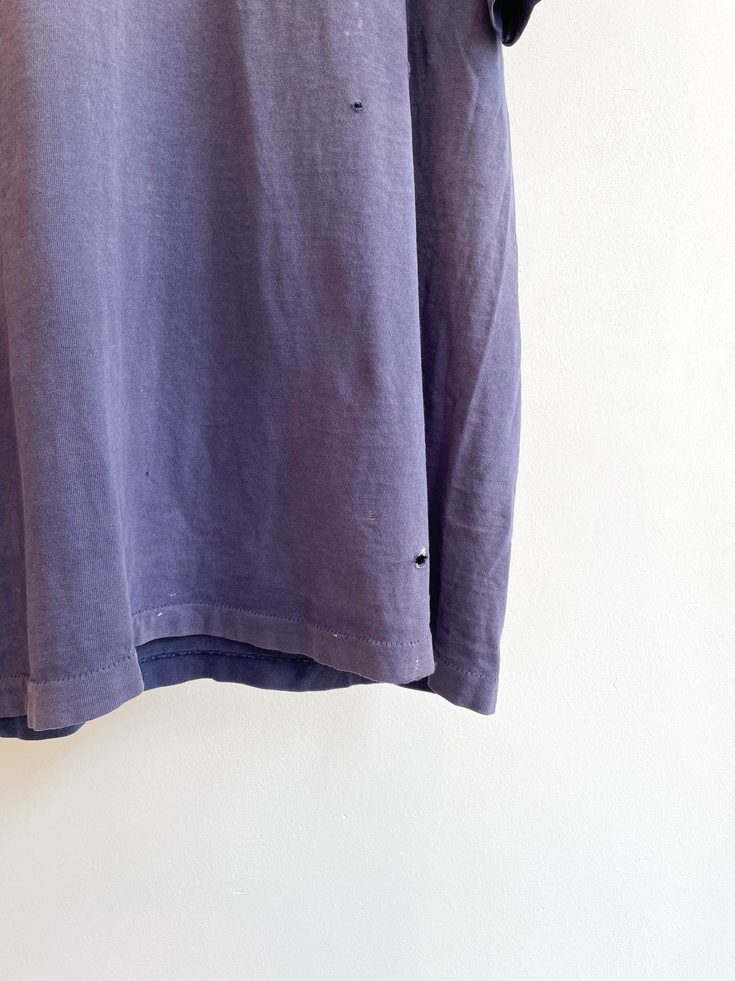 Vintage Faded Distressed Purple Tee - Extra Large