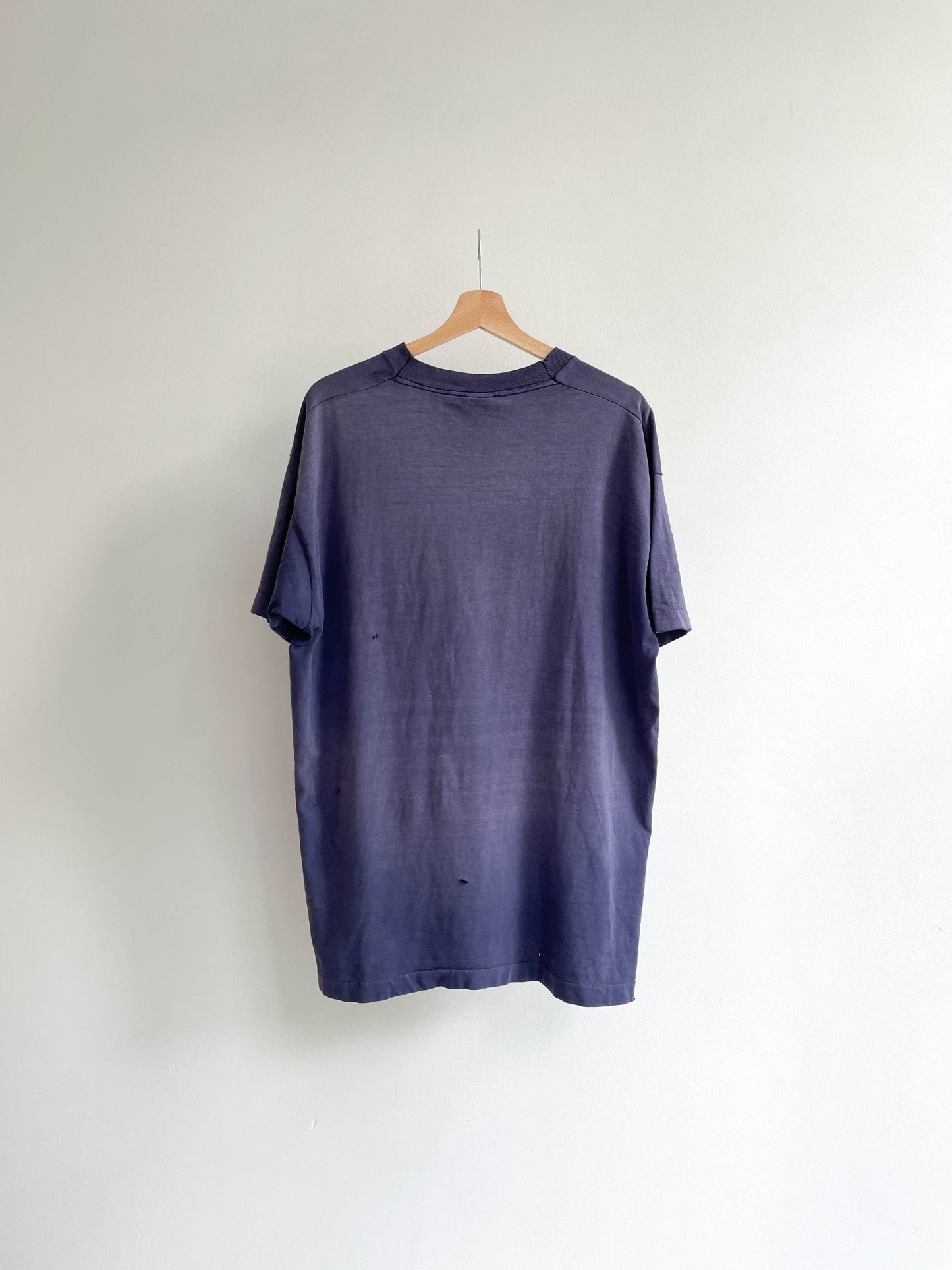 Vintage Faded Distressed Purple Tee - Extra Large