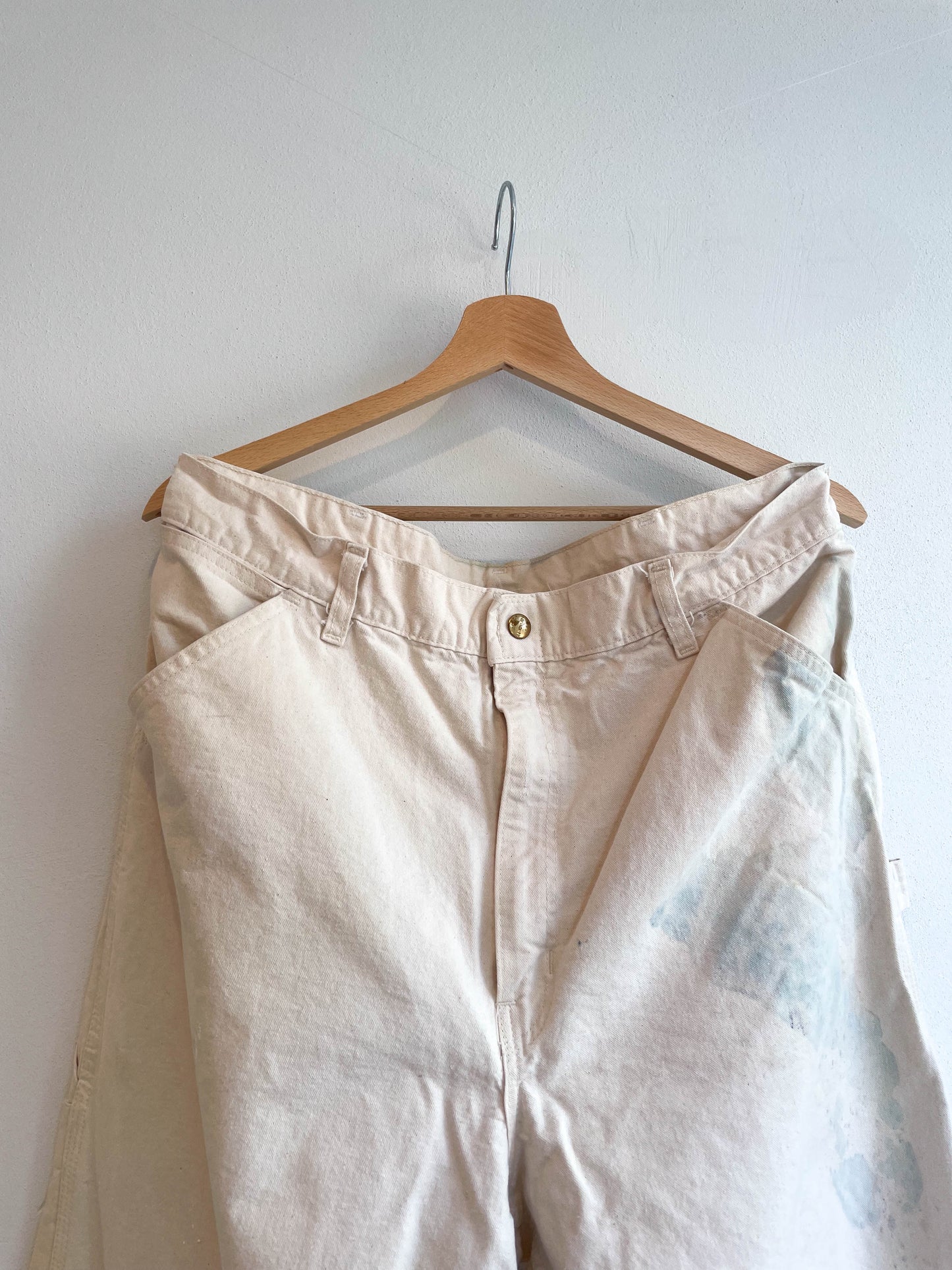 Vintage Carhartt Union Made White Single Knee Pants - Large