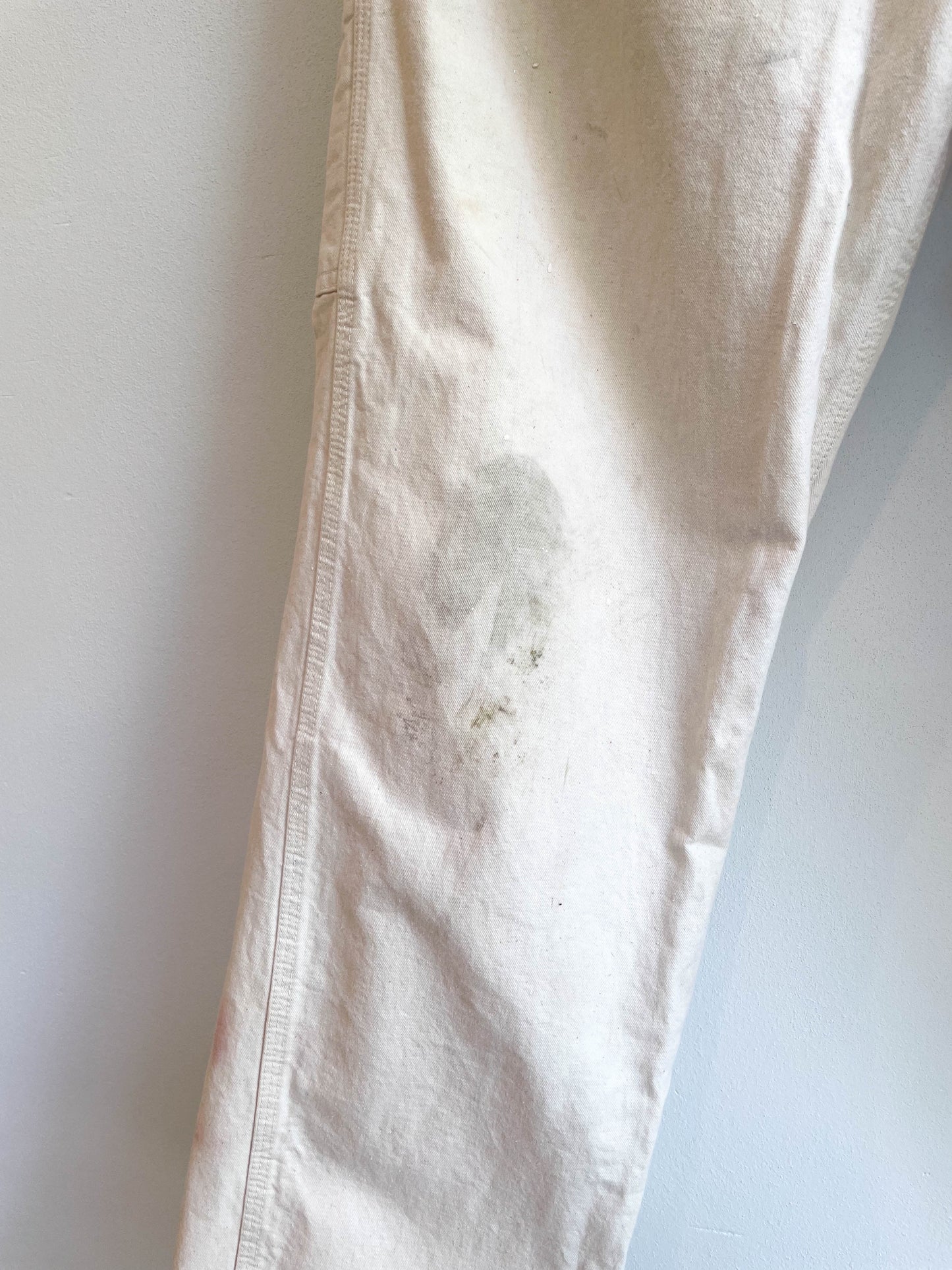 Vintage Carhartt Union Made White Single Knee Pants - Large
