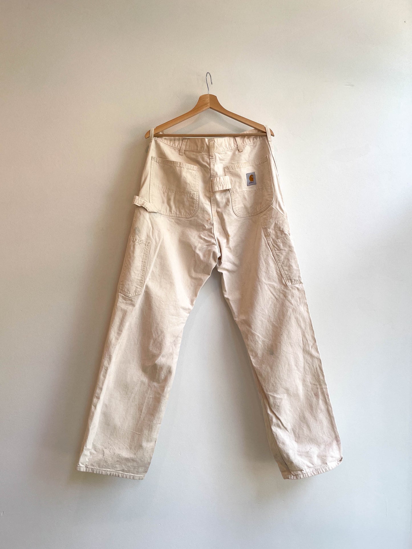 Vintage Carhartt Union Made White Single Knee Pants - Large