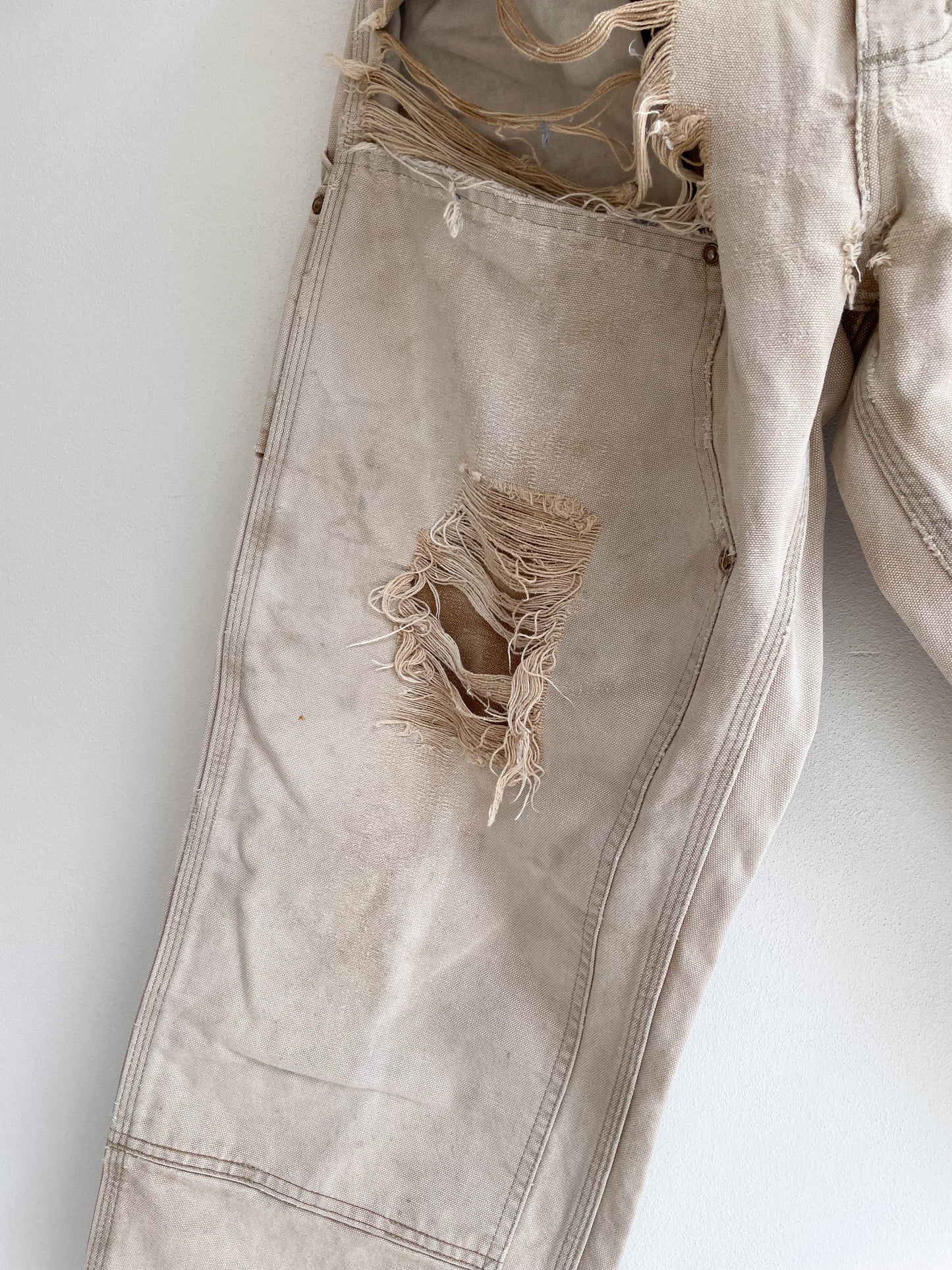 Vintage Carhartt Union Made Distressed Double Knees - Extra Large