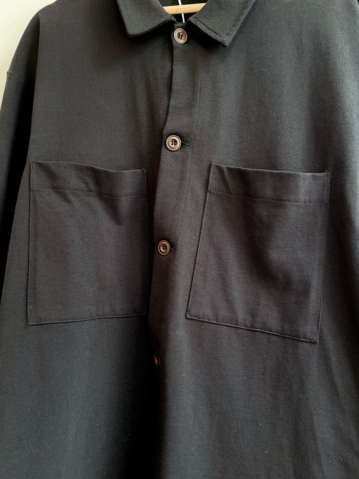 Lemaire Black Two Pocket Overshirt - Large