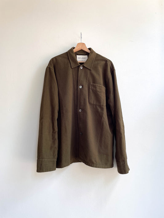 Our Legacy Cotton Overshirt Brown - Large