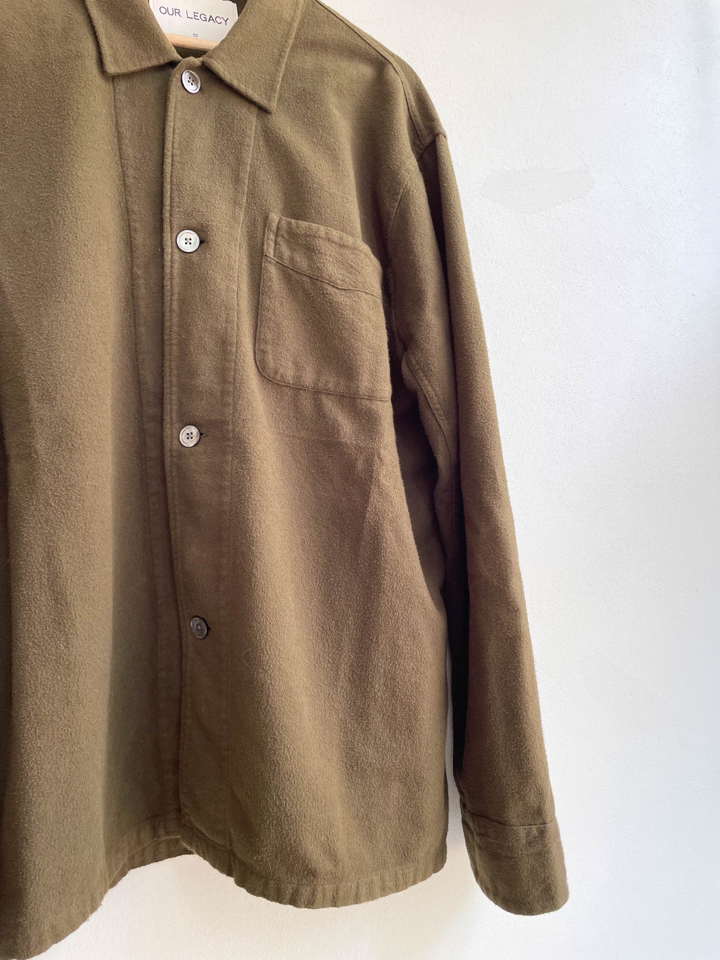 Our Legacy Cotton Overshirt Brown - Large