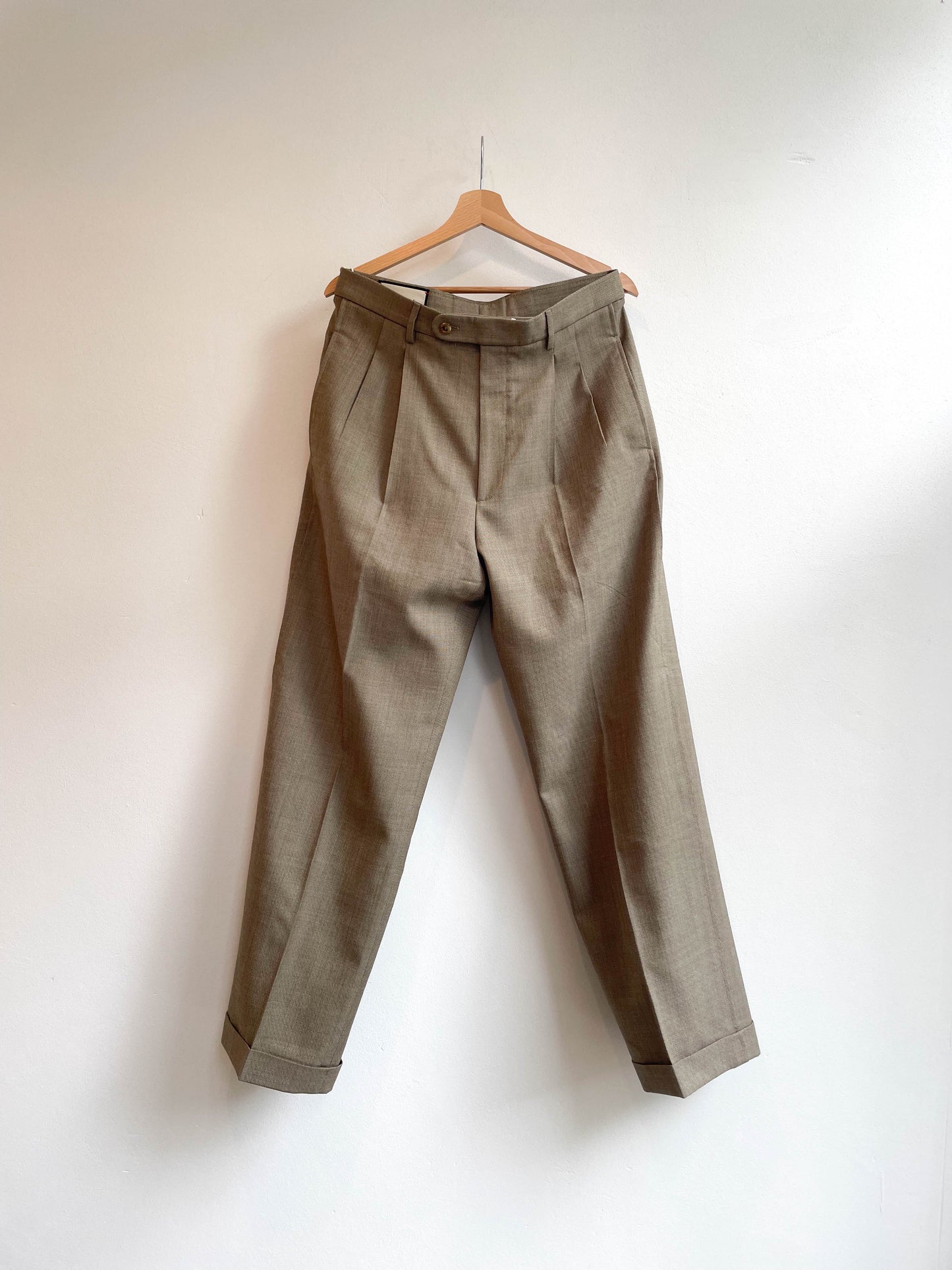 Gucci Wool Herringbone Suit Trousers - Small