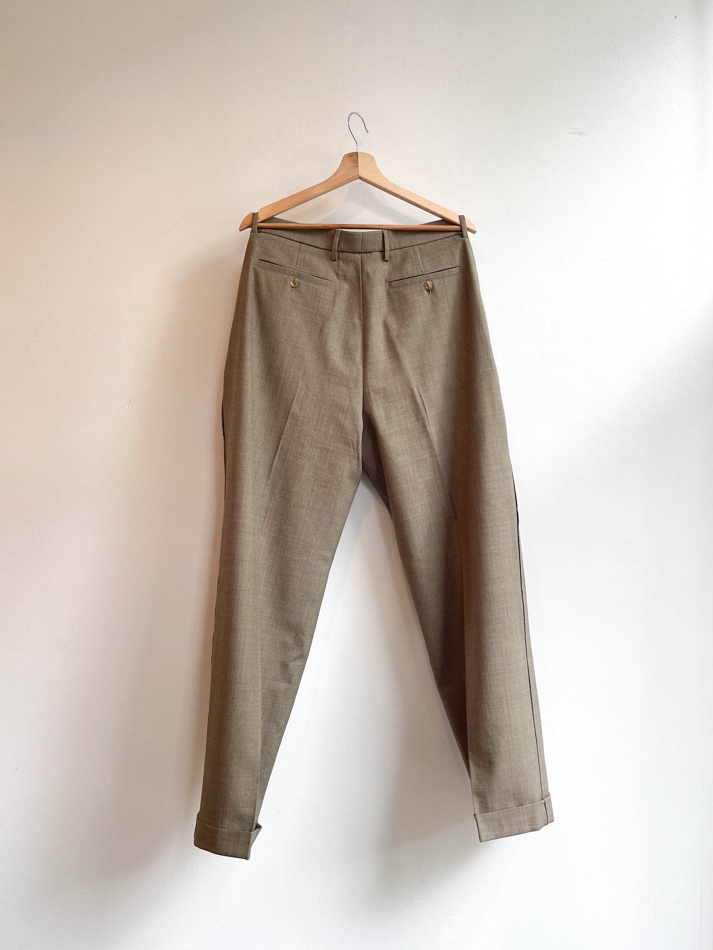 Gucci Wool Herringbone Suit Trousers - Small