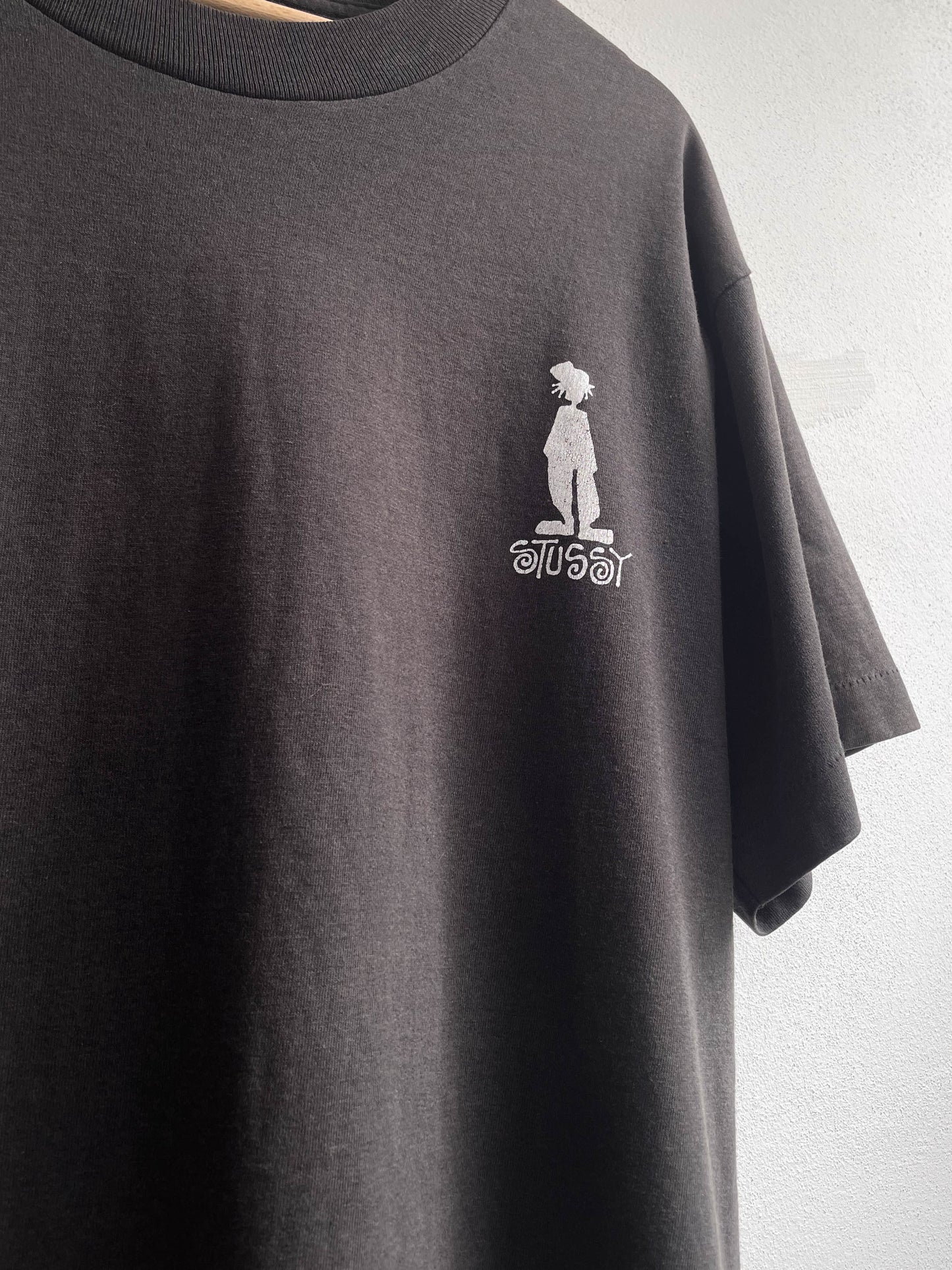 Vintage 80's Stüssy Bootleg Shadowman Tee - Large