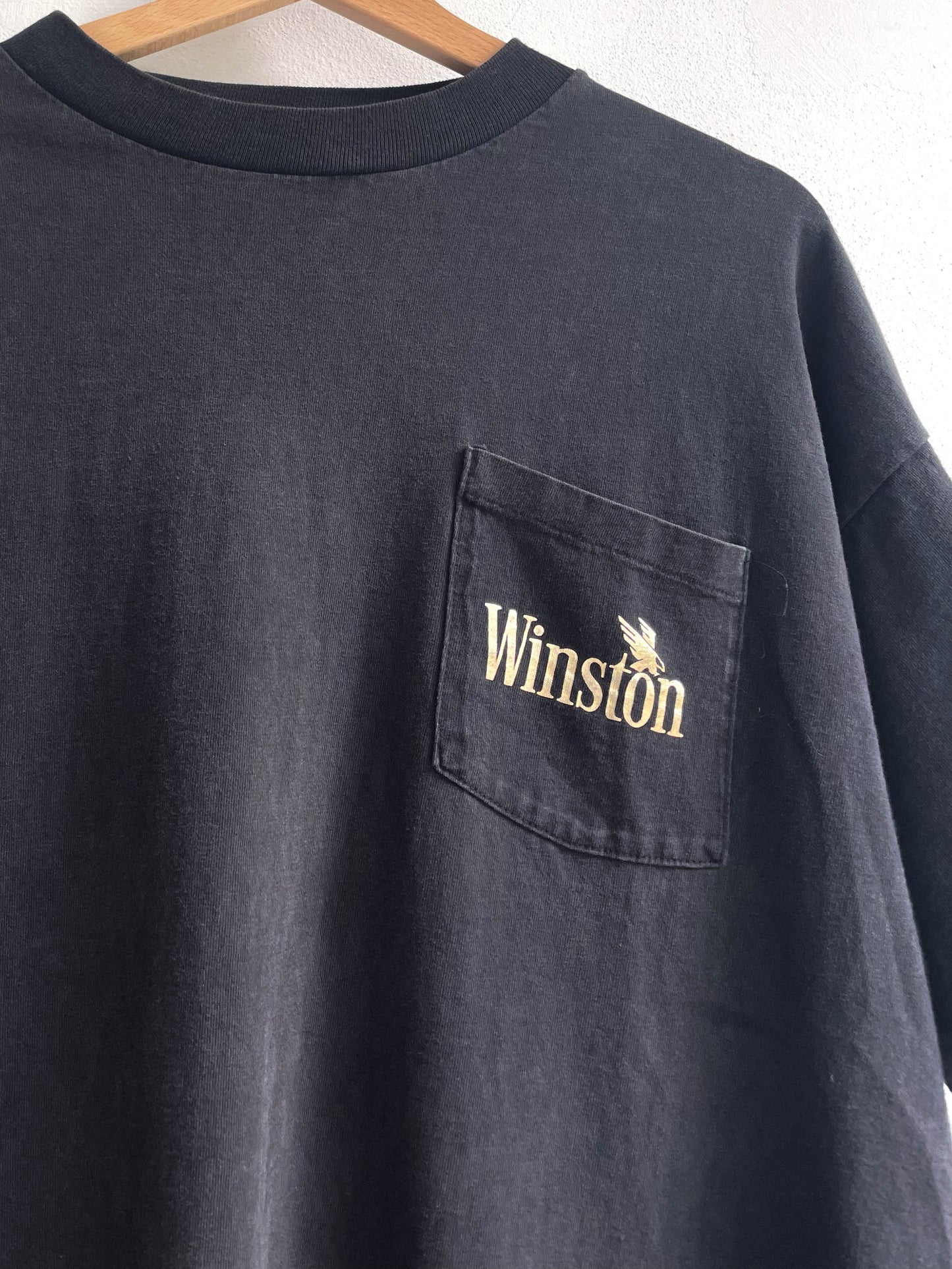 Vintage 90's Winston Eagle Single Stitch Pocket Tee - Large