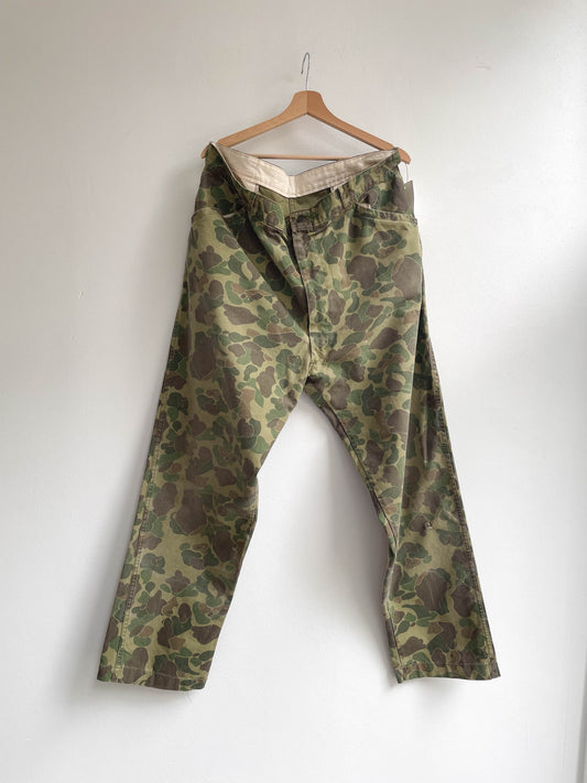 Vintage 70's/80's Duck Hunt Camo Military Trousers - XXL