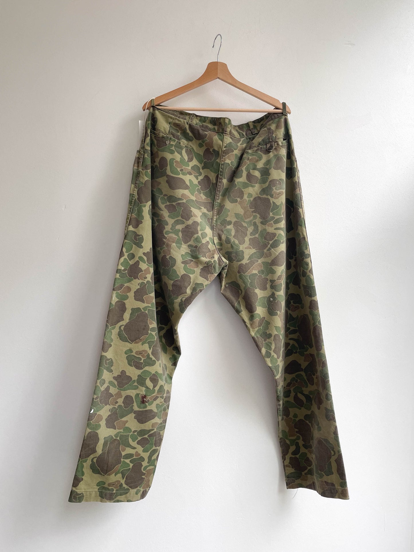 Vintage 70's/80's Duck Hunt Camo Military Trousers - XXL