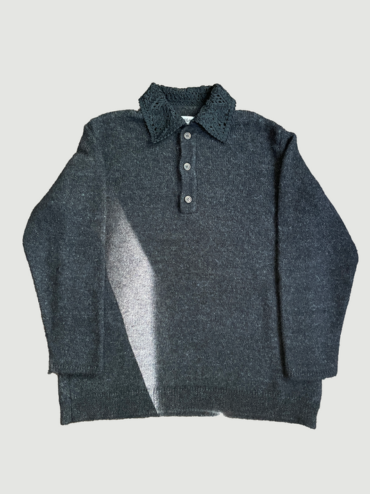 Our Legacy Big Piquet Polo Wool Sweater