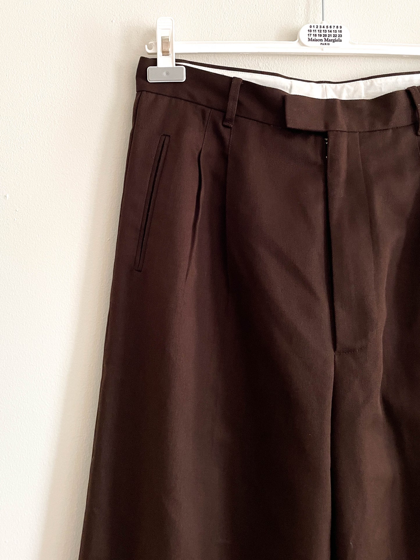 Maison Margiela Wide Pleated Trousers - Large