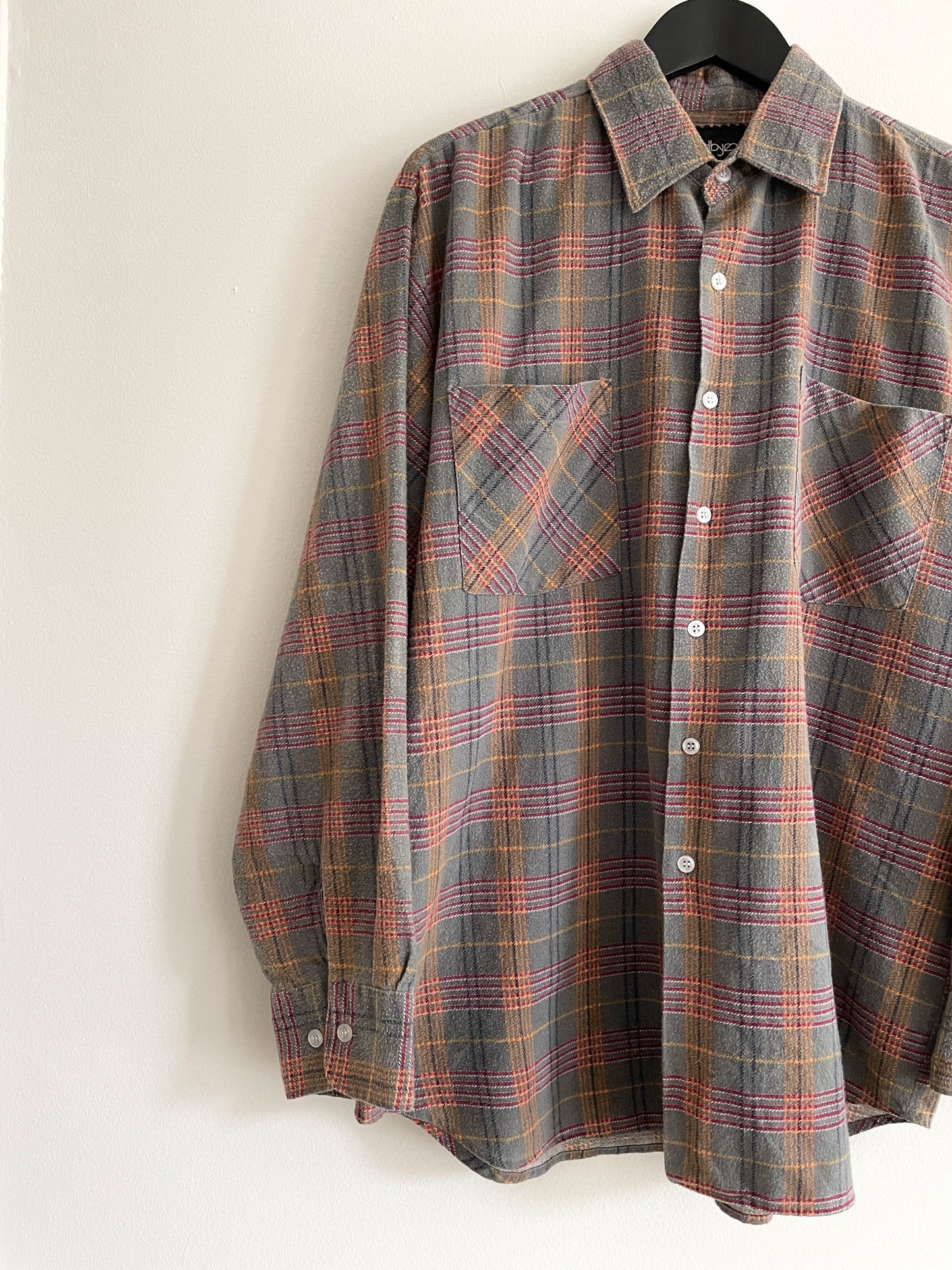Vintage 1990s Faded Flannel Shirt - Large