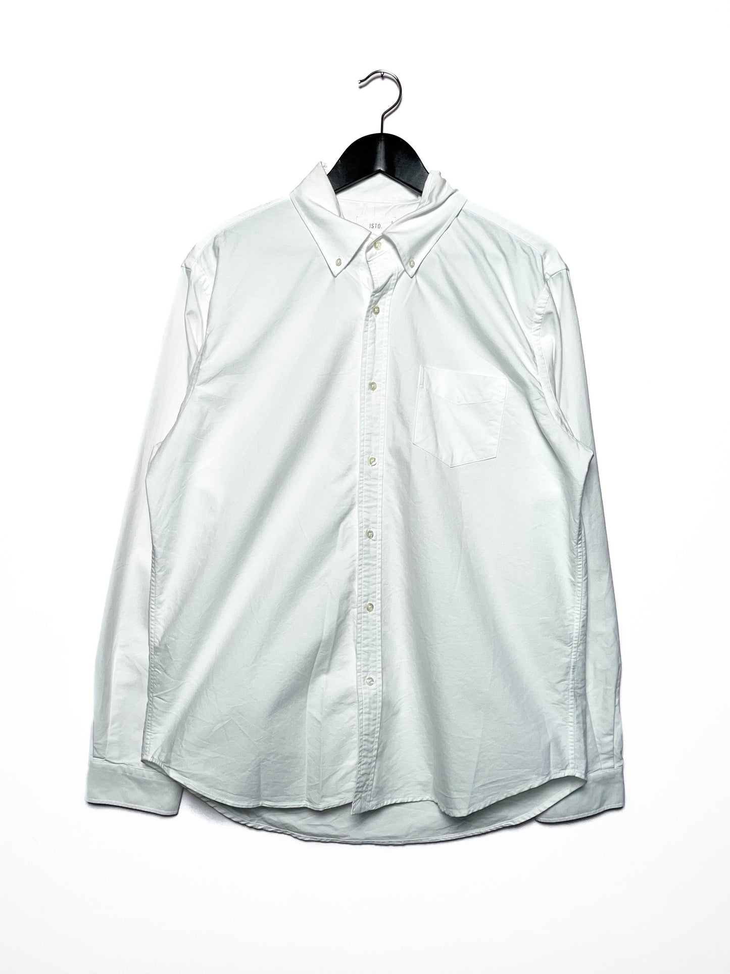 Isto Button Down Cotton Dress Shirt - Large