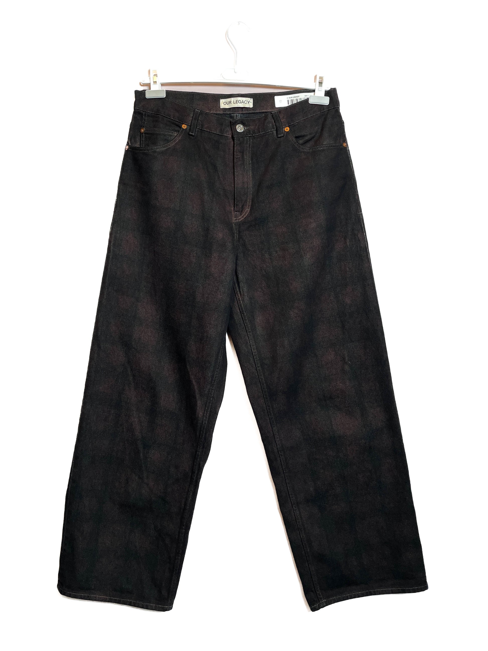 Our Legacy Vast Cut Jeans Overdyed Big Lumberjack Print