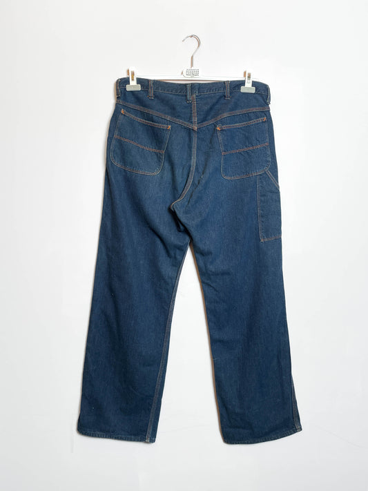 Vintage 1960s Powrhouse Carpenter Denim - XL