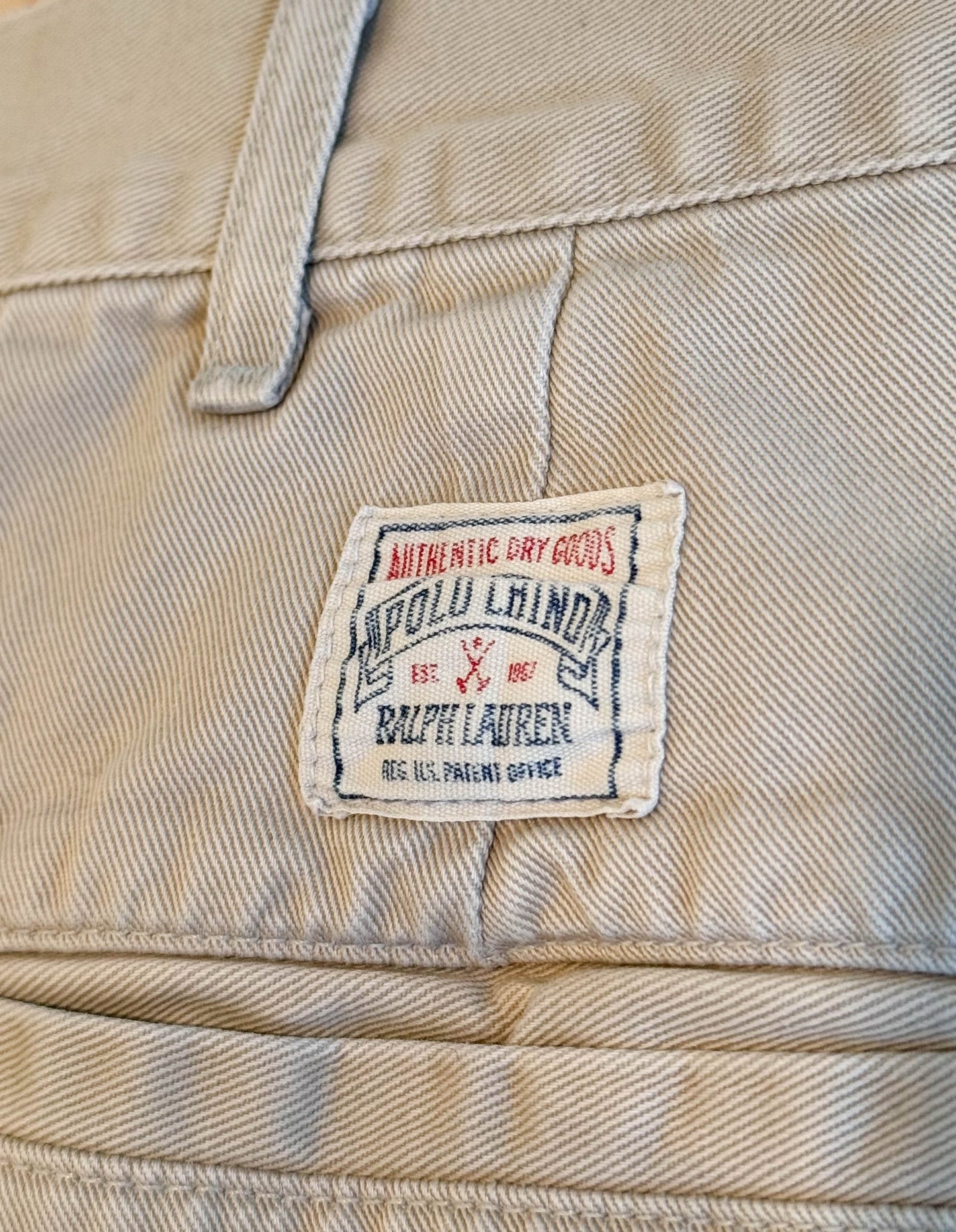 Vintage Polo Ralph Lauren Made in USA Pleated Chino Pants - Large