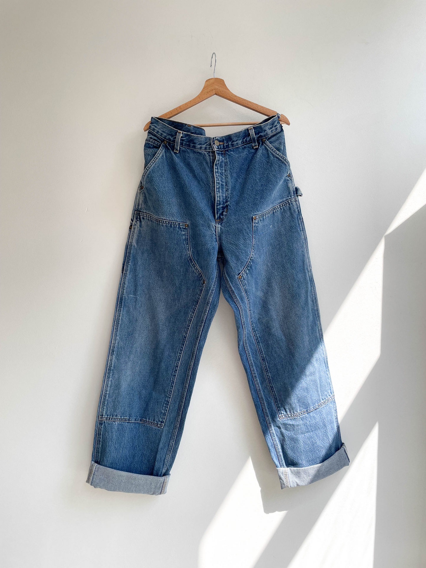 Vintage Carhartt Union Made Denim Double Knees - Extra Large