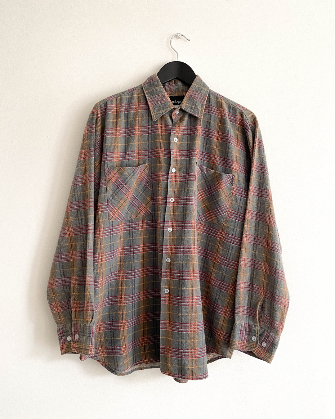 Vintage 1990s Faded Flannel Shirt - Large